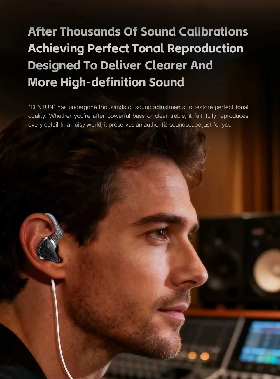 Kz Gk Kunten 1DD Dynamic Drive Earphone Hifi IEMs in ear Earbuds 2pin Detachable Cable Metal Gamer Audiophile headset