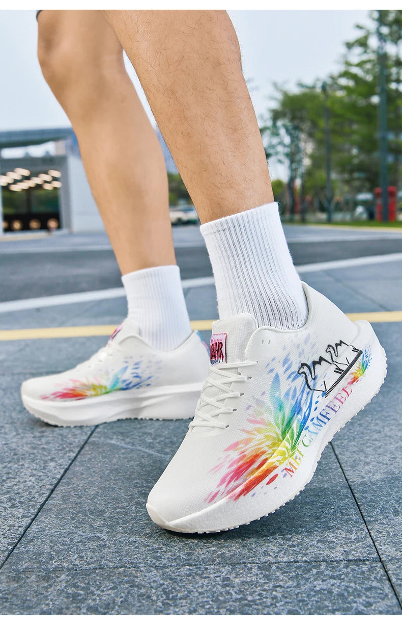 2026 New Eagle Pattern Running Shoes Carbon Plate Marathon Sports Shoes Ultra-light Breathable Cushioning Training Running Shoes