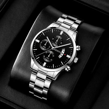 Mode Herrenuhr Luxus-Kalender-Quarz-Armbanduhr Business-Uhren Herrenuhr Herrenarmband