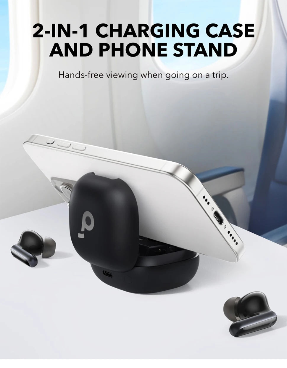 (EU stock) Soundcore P40i by Anker, Wireless Earbuds with ANC, BassUp Technology, 60h Playtime, 2-in-1 Charging Case, IPX5, Bluetooth