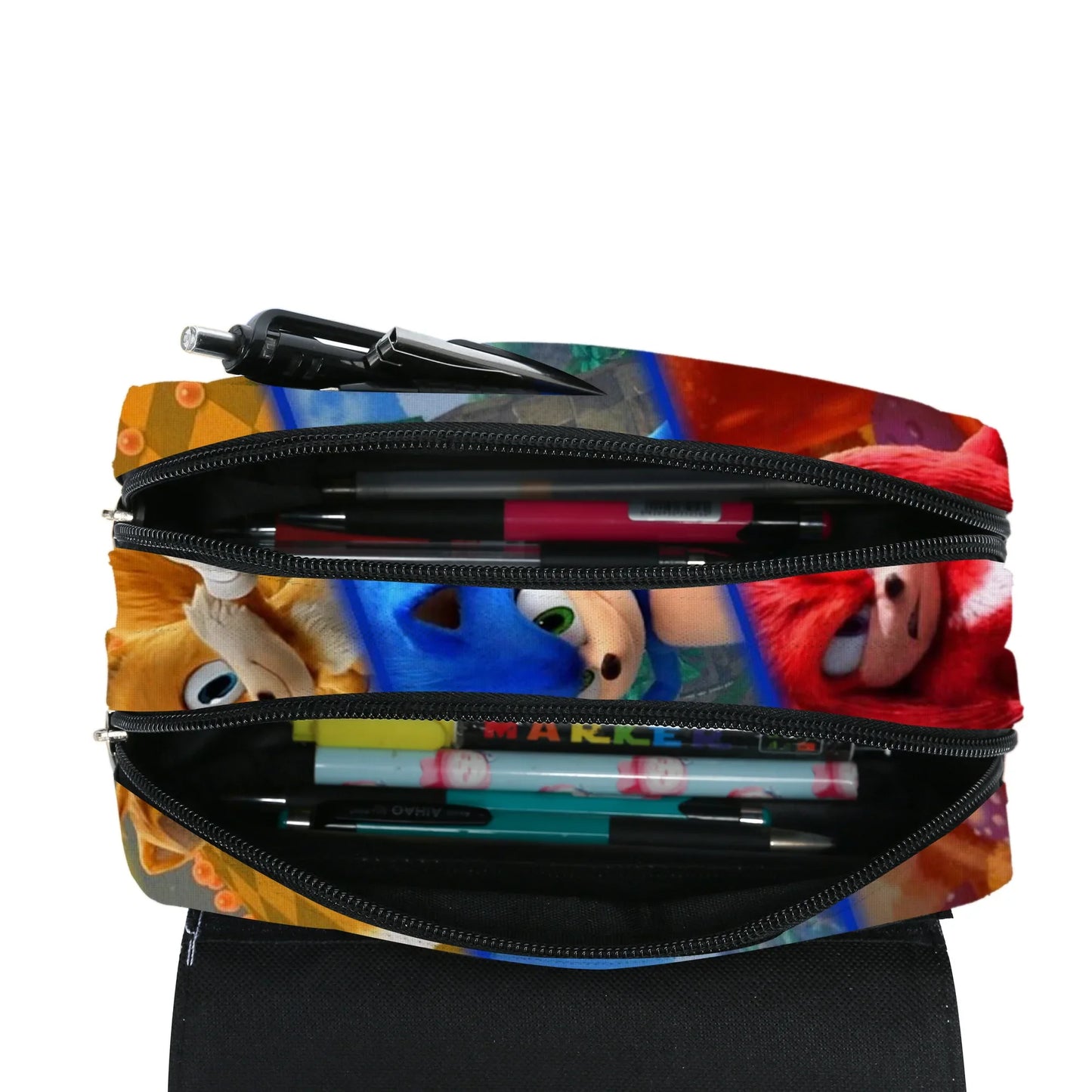 Sonic The Hedgehog Double Pencil Case Stationery Bag Storage Pouch