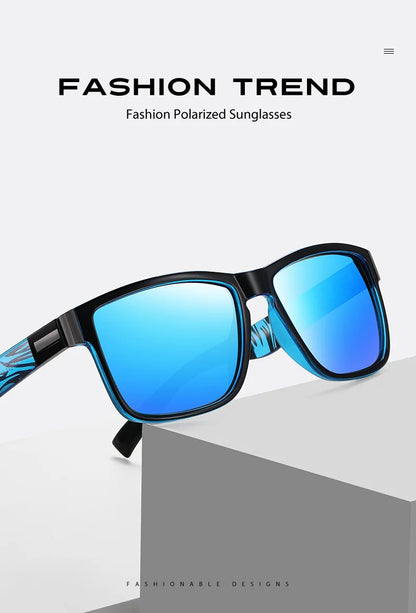 VCKA Myopia Sunglasses Square Prescription -0.5 To -6.0 Women Men Polarized Colorful Lens Sports Nearsighted Astigmatism Eywear