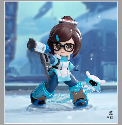 POP MART Genuine Overwatch Play Of The Game Series Blind Box PVC Collectible Figurines Desktop Ornaments Girl Toy Model For Fans