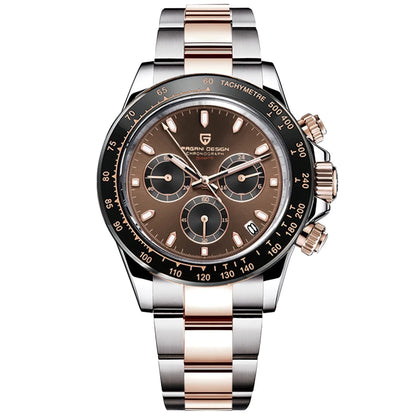 Reloj cronógrafo para hombre PAGANI DESIGN: reloj de pulsera de cuarzo de lujo, luminiscente y resistente al agua.