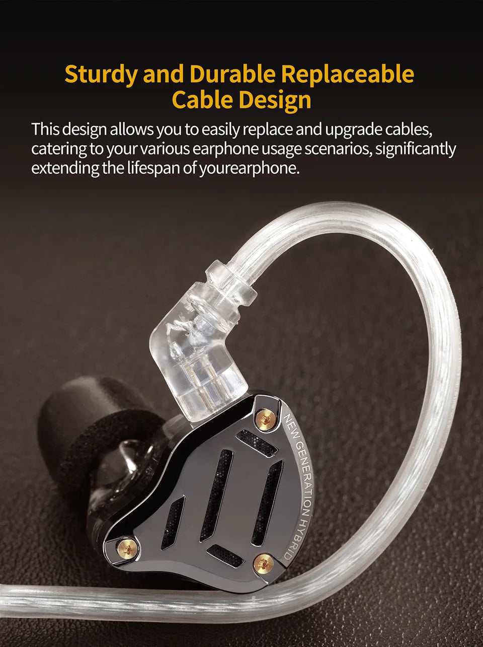 KZ ZS10 PRO 2 In Ear Monitor IEM,1DD+4BA Hybrid Wired Earbuds,with 4-Level Tuning Switch,3-Way Crossover Gaming Earbud IEM Cable