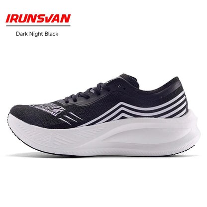 IRUNSVAN Marathon Racing Carbon Plate Men's Running Shoes Ultra Light Shock Absorption Training Women's Sports Shoes