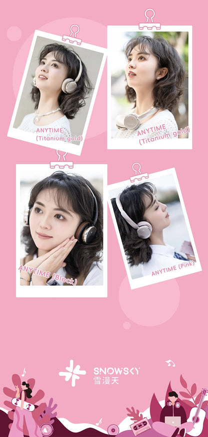FiiO ANYTIME Bluetooth 5.4 Wireless Headphone Noise Cancelling Bluetooth Earphones Hi-Res Wireless Over-Ear Headphones with mic
