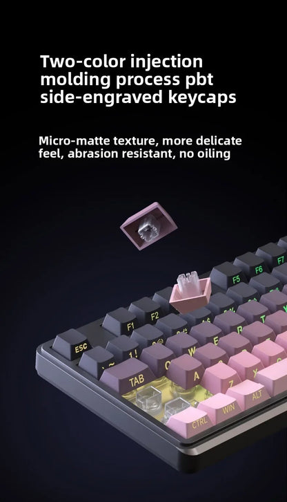 Wired Silent Keyboard Gaming Keyboard Magnetic Mechanical Wired for Pro Gaming Rapid Trigg 8000Hz 128K Rate