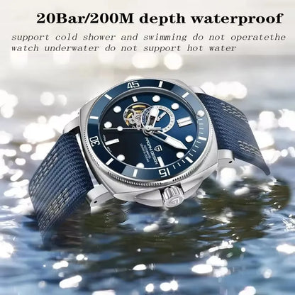 PAGANI DESIGN 2026 Original 43MM Men's Automatic Mechanical Watch NH39 200M Waterproof AR Sapphire Mirror Watches For Men