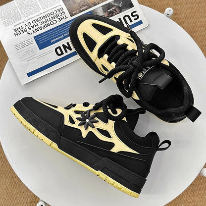 Zapatillas de moda para hombre, estilo urbano y skate, de marca de lujo, para entrenamiento, con malla transpirable, calzado casual masculino
