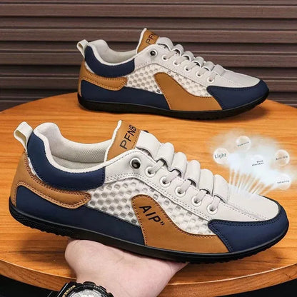 Ανδρικά casual αθλητικά παπούτσια slip-on με κορδόνια, αναπνεύσιμο mesh, unisex, για άνοιξη και φθινόπωρο, χαμηλά, επίπεδα, γρήγορη και εύκολη εφαρμογή
