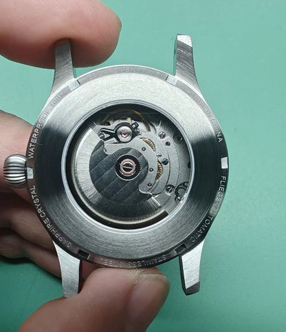 【Escapement Time】Automatic Movement Pilot Watch withType-B or Type-A   Black Dial and 40mm Case waterproof 100M