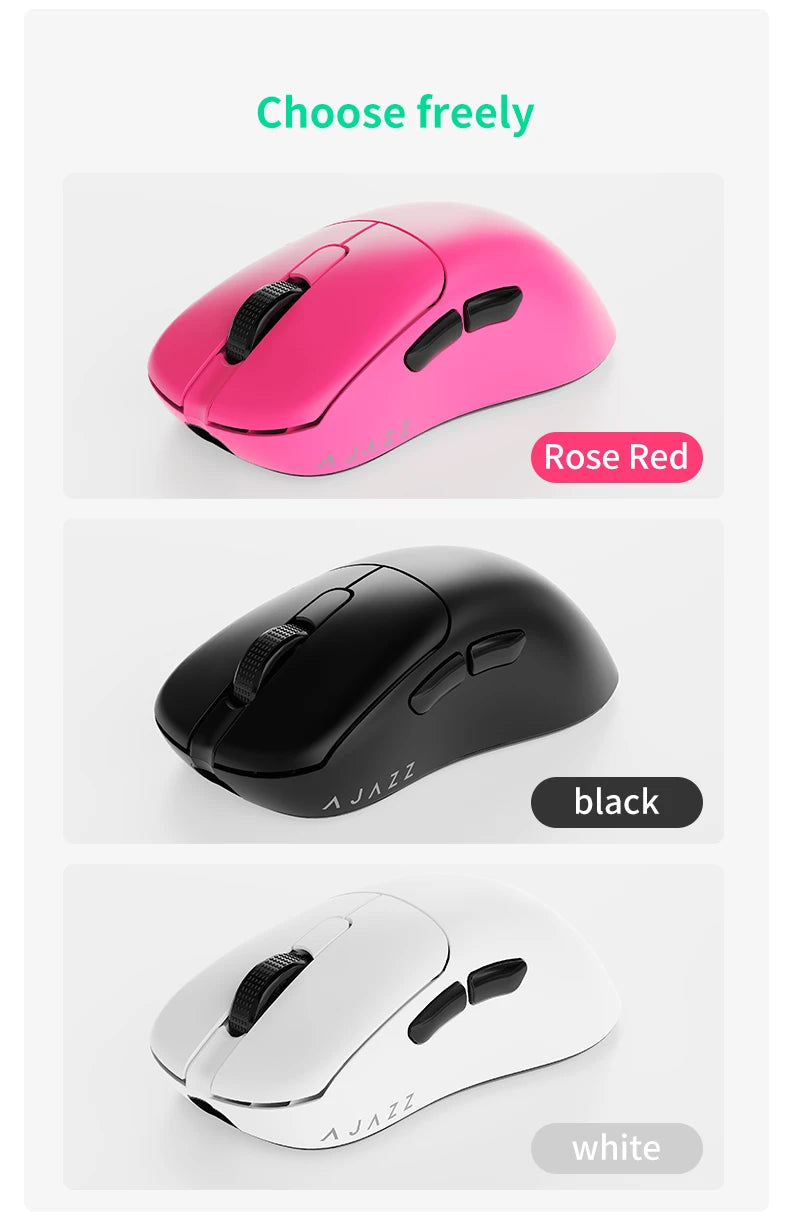 AJAZZ AJ179 NL Wireless Mouse Star Flash Version 3Mode Low Latency Long Battery Life Lightweight Customized Office Gaming Mouse