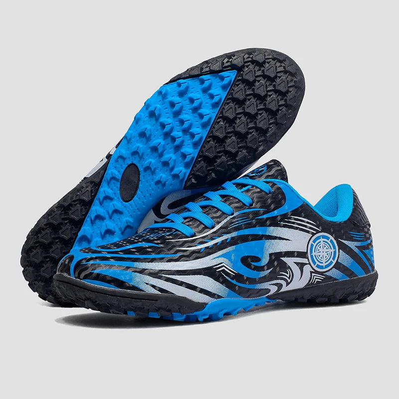 Scarpe da calcio da uomo, comode e traspiranti, per ragazzi, leggere e antiscivolo, scarpe da allenamento per erba, turf e sport all’aperto