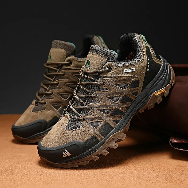 HIKEUP Scarpe outdoor da uomo per escursionismo, sport e tempo libero, scarponcini da trekking in montagna e campeggio, sneaker antiscivolo e resistenti all’usura
