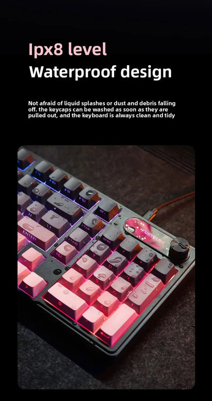 Wired Silent Keyboard Gaming Keyboard Magnetic Mechanical Wired for Pro Gaming Rapid Trigg 8000Hz 128K Rate