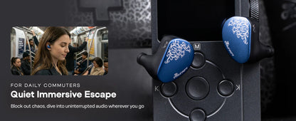 Linsoul Kiwi Ears Cadenza II IEM 10mm Titanium DD with KARS 2.0 Premium Construction Hifi Earphones with Detachable Cable System