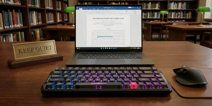 DarkBeacon Blade 68 RGB Silent Mechanical Gaming Keyboard Hot Swappable Wired N-Key Rollover 65% Compact Keyboard for PC Gamer