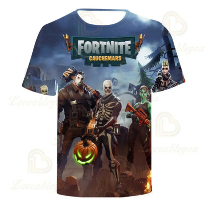 T-shirt 3D Red Jade Fortnite Anime Battle Royale per uomo, donna e bambini - T-shirt Pelly, regalo di compleanno per ragazze e ragazzi