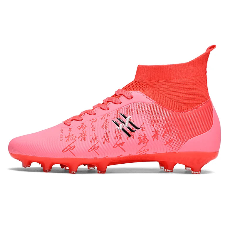 Nouvelles bottes de Football hommes chaussures de Football crampons chaussure de Football professionnelle hauts pointes antidérapantes pour grands garçons large baskets d'entraînement