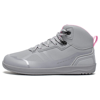 HOBIBEAR unisexe mi haut pieds nus chaussures hommes femmes bout large en cuir artificiel bottes de randonnée en plein air antidérapant chaussures de course