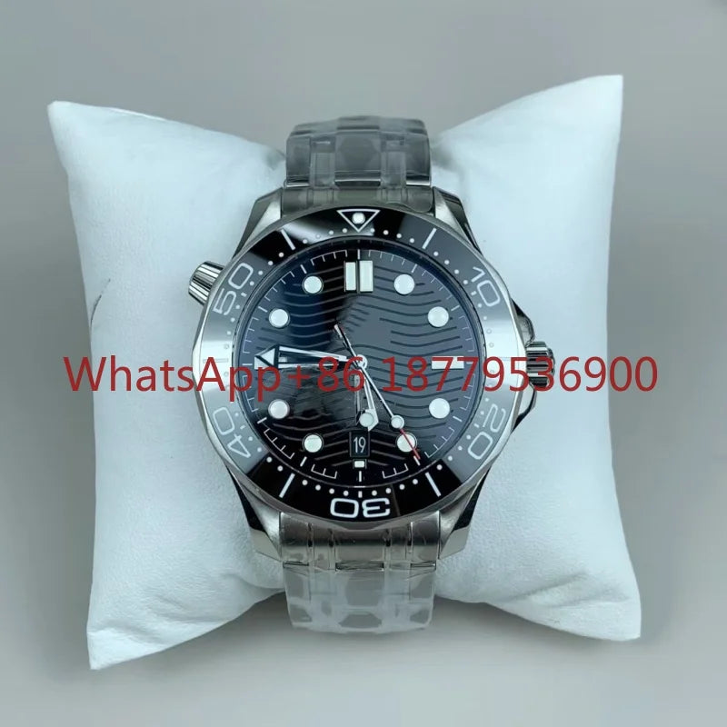 2026 High Quality Men's 904l Stainless Steel Automatic Mechanical 42mm Ceramic Watch Ring Watches Customized