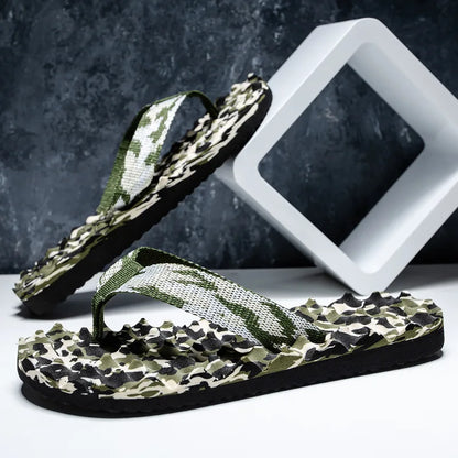 Pantoufles d'intérieur décontractées pour hommes, tongs, sandales de plage, diapositives plates coordonnantes, chaussures de maison, été