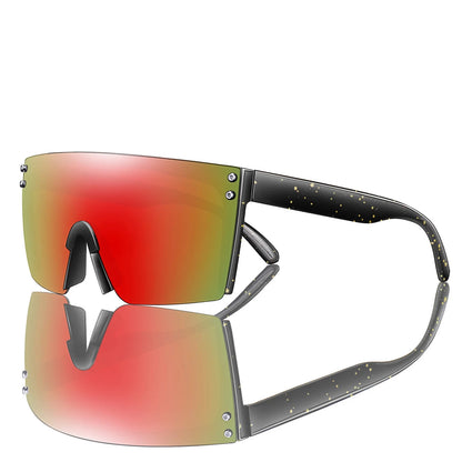 3 Pairs Fishing Sunglasses Men and Women Square Oversize Windproof Shades with UV Protection for Outdoor Cycling Hiking