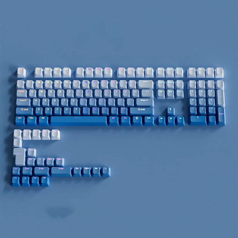 Black Pink Gradient Keycaps For Cherry MX Switch Mechanical Keyboard OEM Profile PBT Keycap Backlit RGB Gamer ISO Layout Key Cap