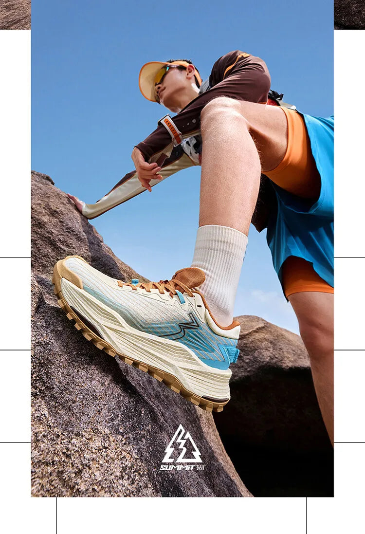361 Degrees WUXIA 2 Running Shoes Light Breathable Cushioning Non-Slip Soft Outdoor Hiking Versatile Sneakers Male 672542201