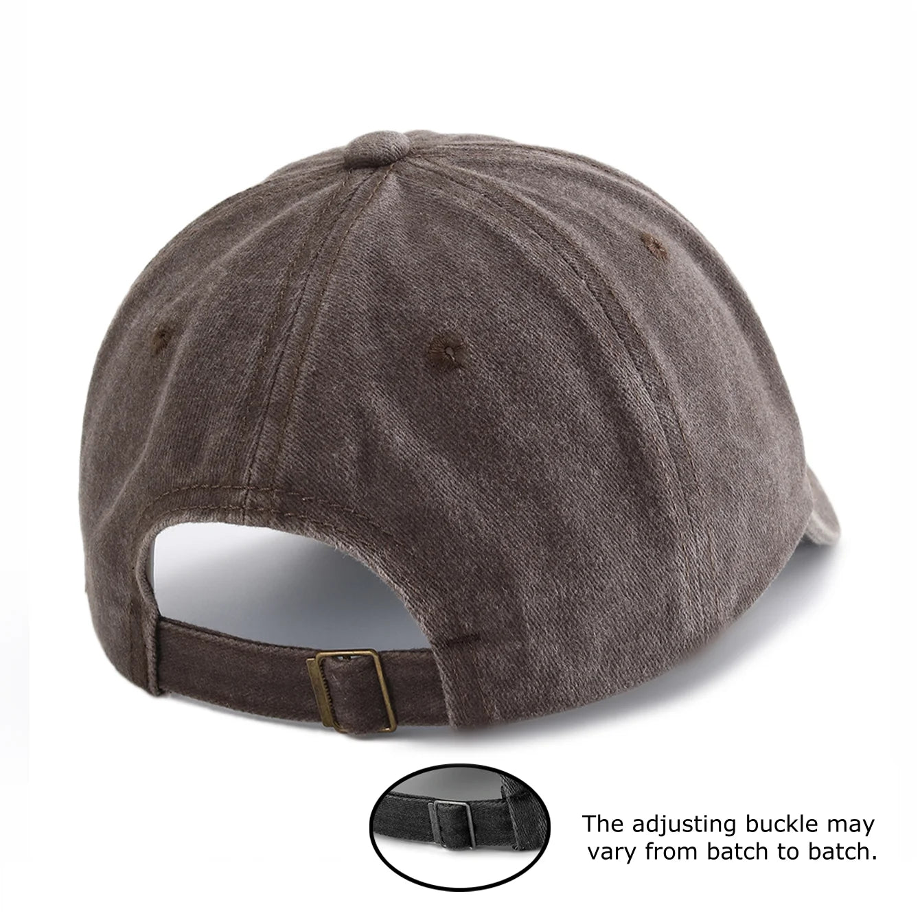 1pc CHOSEN Print Washed Baseball Cap for Adults,  Minimalist Retro Style Casual Soft Adjustable Dad Hat, Perfect As Gift