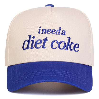 Unisex INEED A DIET COKE Letter Embroidery Baseball Caps Spring Autumn Outdoor Adjustable Casual Hats Sunscreen Hat Sports Cap