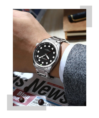 CURREN Fashion Men Watch Top Brand Luxury Waterproof Sport Mens Watches Stainless steel Automatic Date Military Wristwatch
