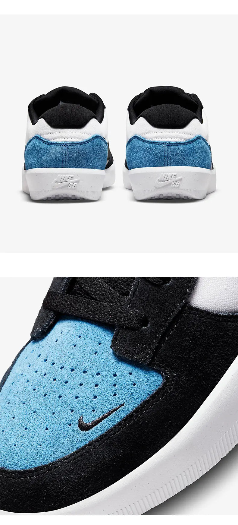 Nike genuine SB Force 58 men's and women's low cut classic skateboard shoes CZ2959-400