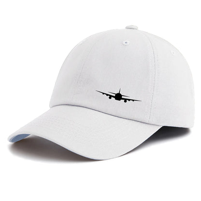 1pc Airplane Print Baseball Cap for Adults,Minimalist Retro Style Casual Soft Adjustable Dad Hat,Perfect As Gift