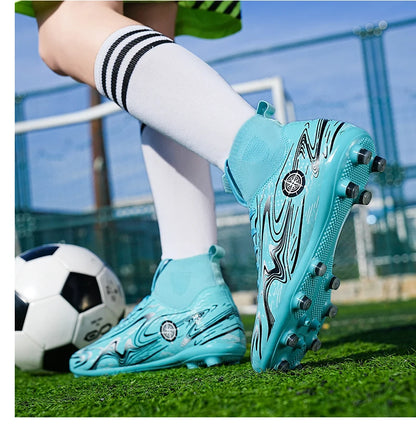 Chaussures de football professionnelles antidérapantes pour enfants, chaussures de sport d'extérieur pour garçons, baskets de futsal pour matchs et entraînements