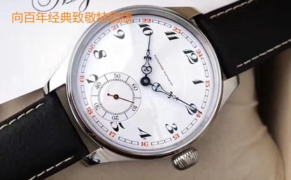 Men's Manual Mechanical Watch Roasted Blue Pin Seagull ST3621 Vintage Business Men's Waterproof Genuine Leather Watch