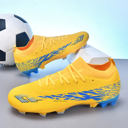 Nouvelles chaussures de football professionnelles pour hommes, chaussures de football antidérapantes, unisexes, respirantes, chaussures de futsal, nouvelles chaussures à crampons, livraison directe, ultralégères