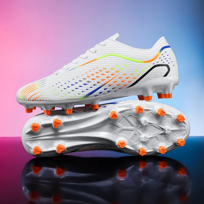 Nouvelles chaussures de football pour hommes, crampons unisexes, chaussures de football professionnelles, vente chaude, chaussures de futsal de haute qualité pour femmes, baskets ultralégères TF/FG