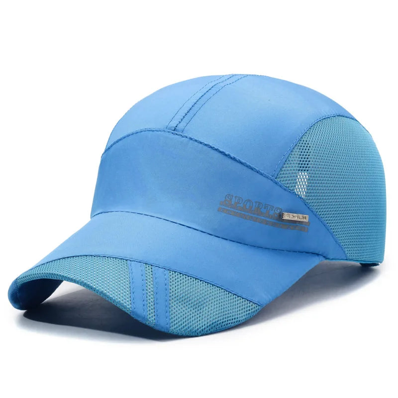 Unisex-Outdoor-Sport-Mesh-Kappe mit Schnell-Trocken-Funktion – Baseballkappe zum Sonnenschutz im Sommer