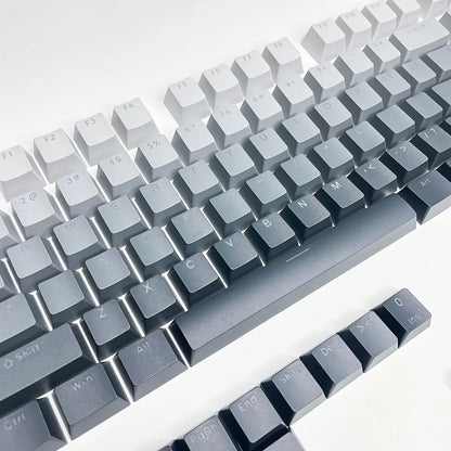 Black Pink Gradient Keycaps For Cherry MX Switch Mechanical Keyboard OEM Profile PBT Keycap Backlit RGB Gamer ISO Layout Key Cap