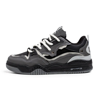New Mesh Men's Casual Sneakers Comfortable Male Running Shoes for Men Lace-up Platform Skateboard Shoes Student Sports Sneakers