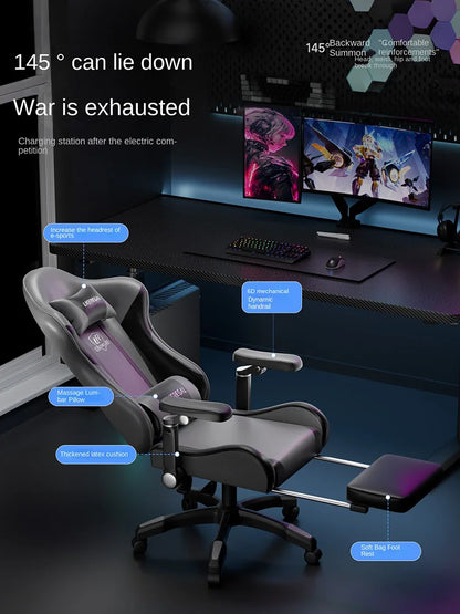 New Gaming Chair 9D Mechanical Dynamic Armrests 3D Lumbar Support Wide Seat Ergonomic Chair Gaming  Live Streaming  Swivel Chair