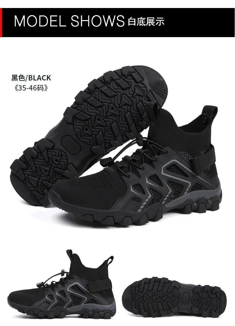 Unisex Breathable Quick Drying Fishing Water Sport Shoes Summer Upstream Barefoot Aqua Boots Outdoor Non-Slip Women Beach Shoes