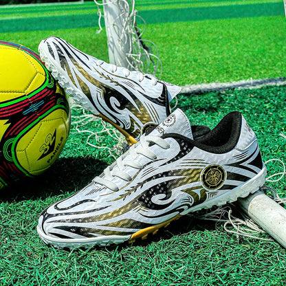 Scarpe da calcio da uomo, comode e traspiranti, per ragazzi, leggere e antiscivolo, scarpe da allenamento per erba, turf e sport all’aperto