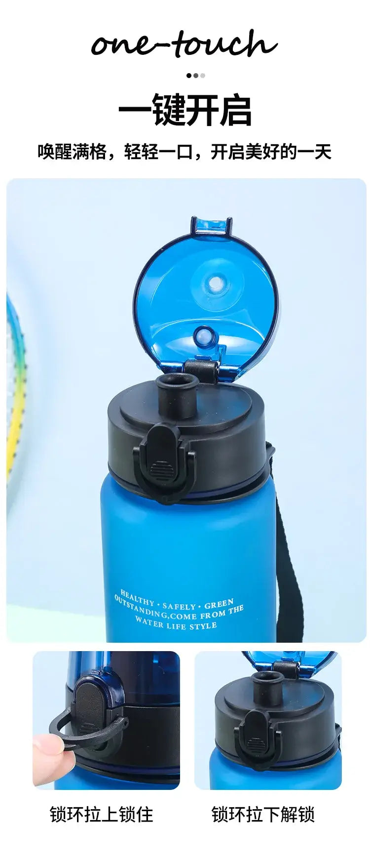 Borraccia sportiva Fortnites 650ML kawaii motivazionale, a prova di perdite, portatile e riutilizzabile, per outdoor, viaggi e palestra, nuovo regalo carino