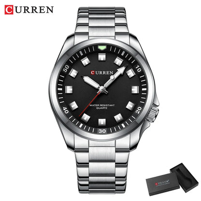 CURREN Fashion Men Watch Top Brand Luxury Waterproof Sport Mens Watches Stainless steel Automatic Date Military Wristwatch