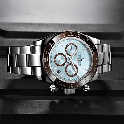 Reloj cronógrafo para hombre PAGANI DESIGN: reloj de pulsera de cuarzo de lujo, luminiscente y resistente al agua.
