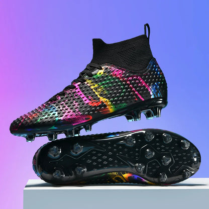 Chaussures de football spéciales pour les nouveaux élèves, chaussures de football d'entraînement pour adolescents, compétitions, tailles 31-46 #   Chaussures de sport d'extérieur montantes pour étudiants