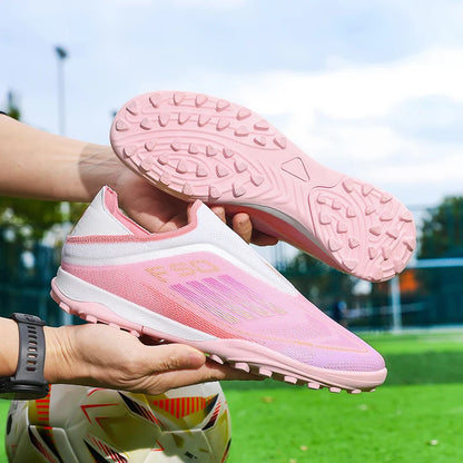 New Men Soccer Shoes Cleats Training Boys Sport Football Boots FG/TF Non Slip Match Breathable Adult Long Spikes Outdoor Sneaker